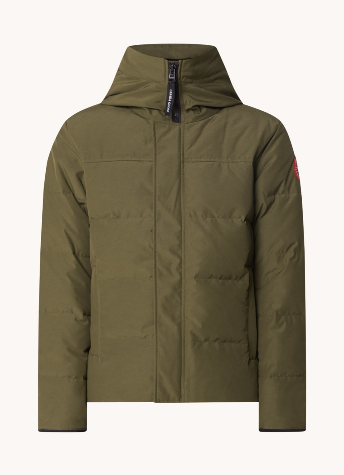 Canada Goose MacMillan gewatteerde parka met donsvulling en capuchon - voorkant 6 mosgroen