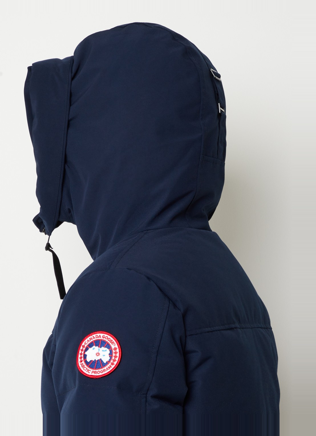 Canada Goose MacMillan gewatteerde parka met donsvulling en capuchon - detail 4 blauw