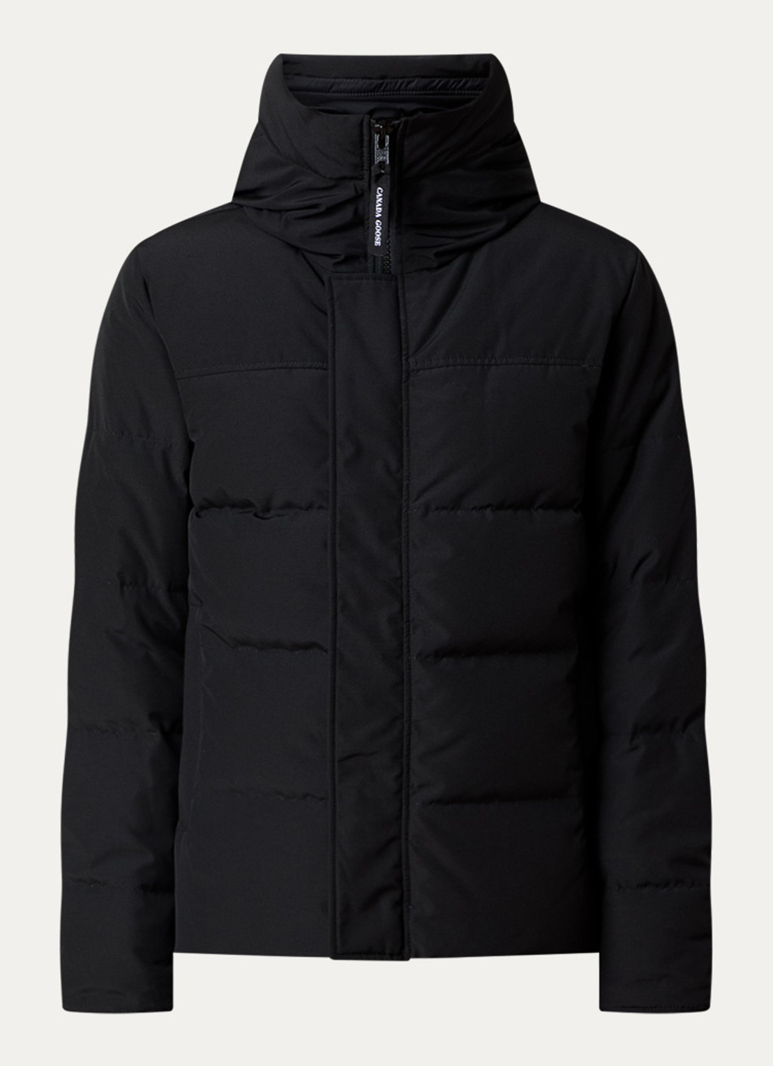 Canada Goose Macmillan gewatteerde parka met donsvulling en steekzakken - voorkant 4 zwart