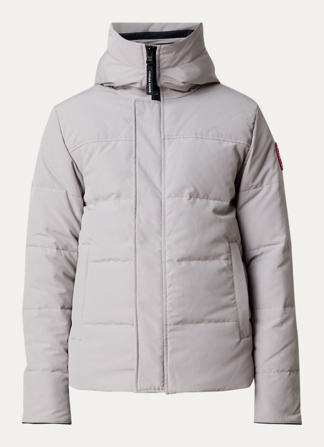 Canada Goose Macmillan gewatteerde parka met donsvulling en steekzakken - voorkant 4 lichtgrijs