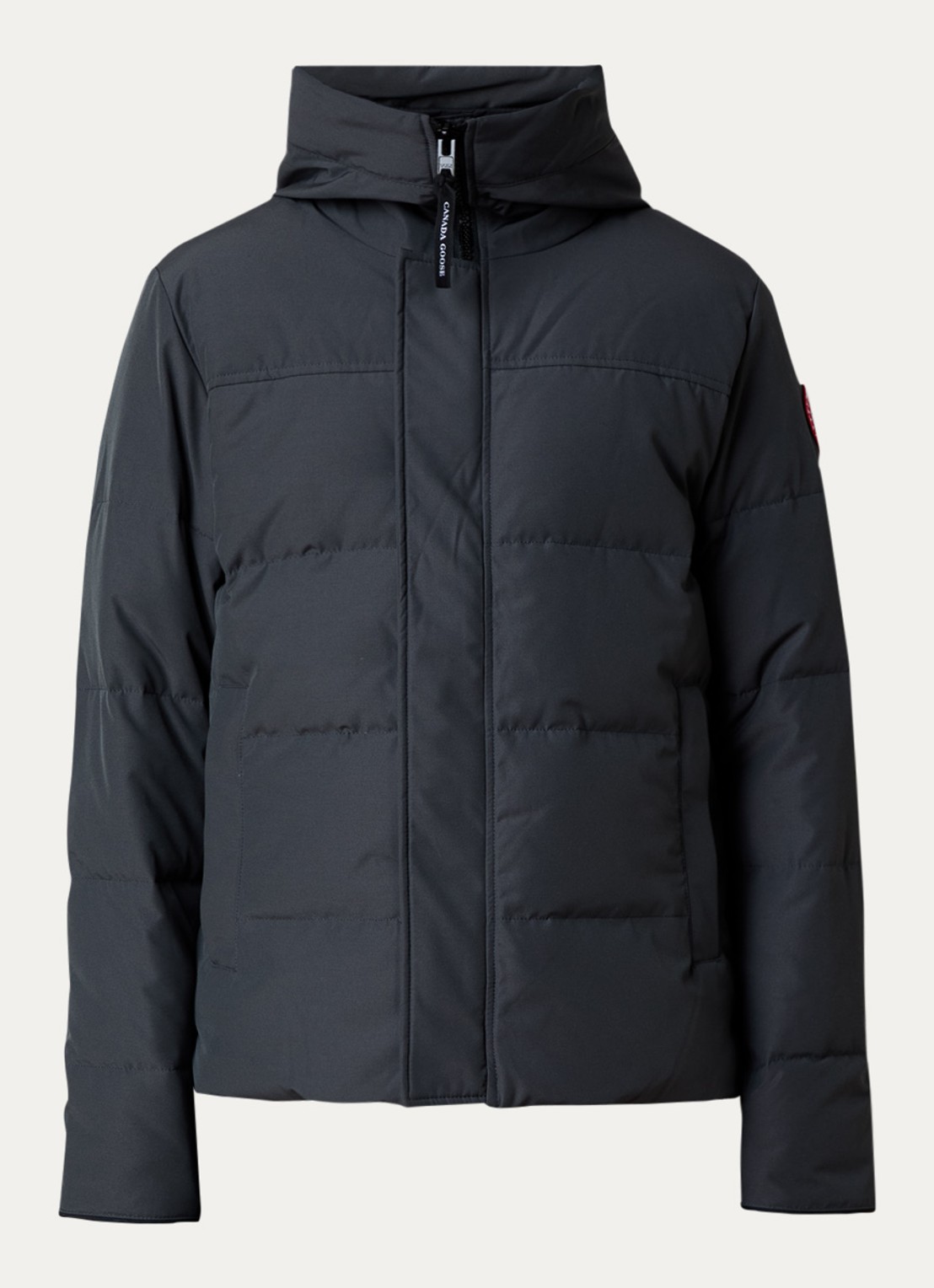 Canada Goose Macmillan gewatteerde parka met donsvulling en steekzakken - voorkant 4 donkergrijs