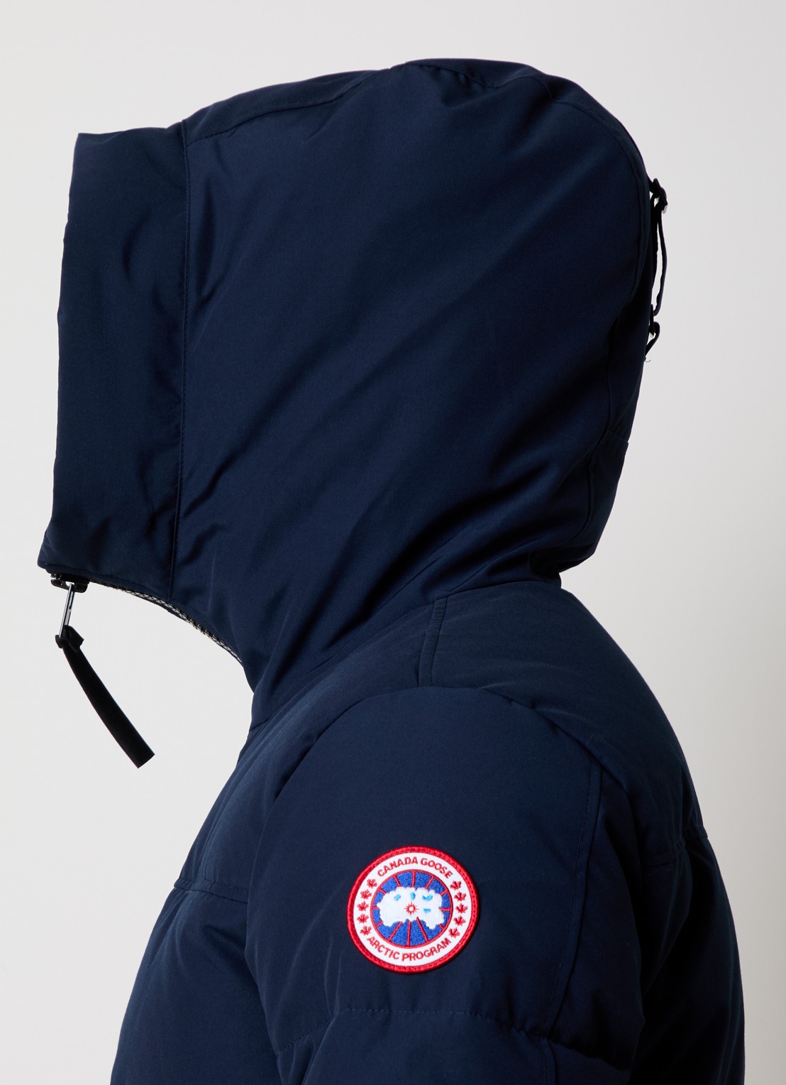 Canada Goose Macmillan gewatteerde parka met donsvulling en steekzakken - detail 5 donkerblauw