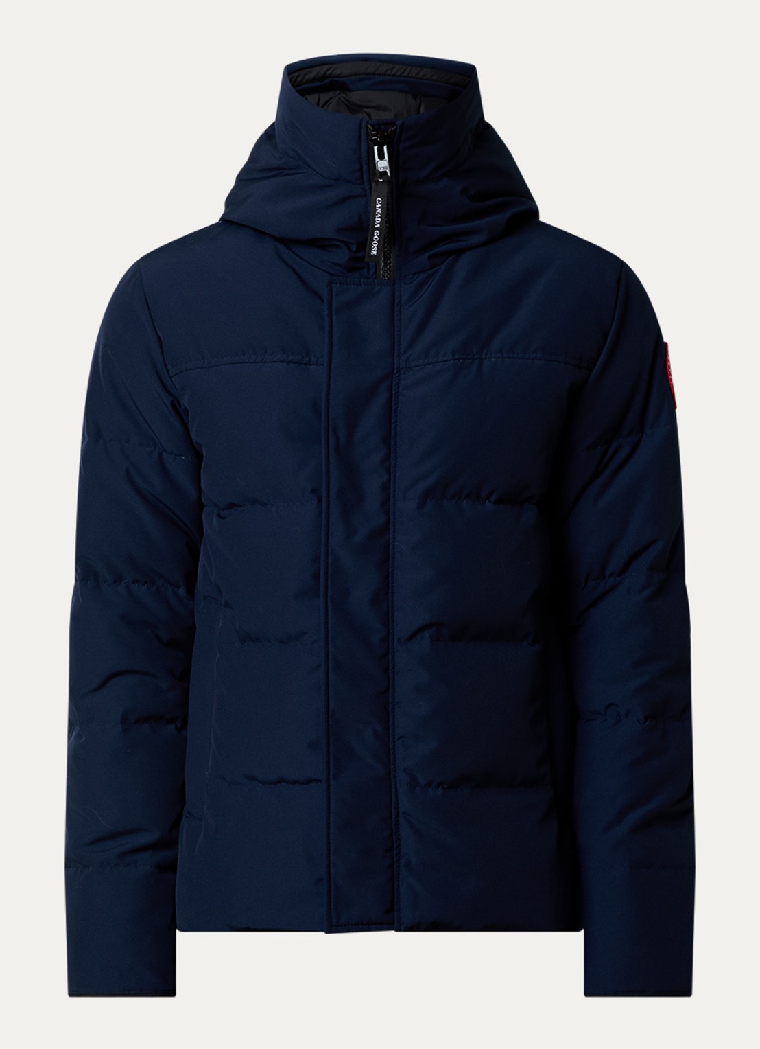 Canada Goose Macmillan gewatteerde parka met donsvulling en steekzakken - voorkant donkerblauw