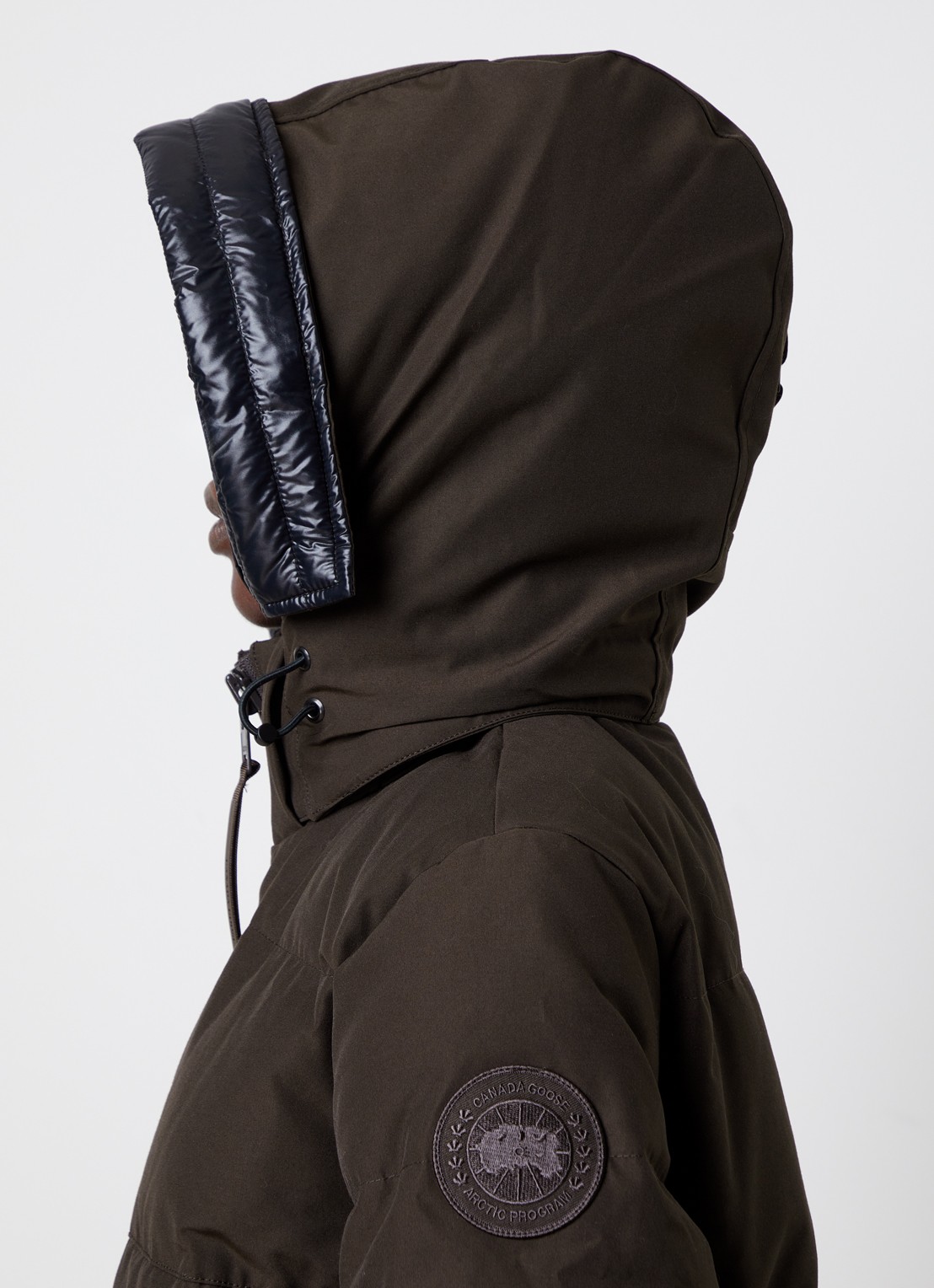Canada Goose Mystique gewatteerde parka met steekzakken - detail 2 donkerbruin
