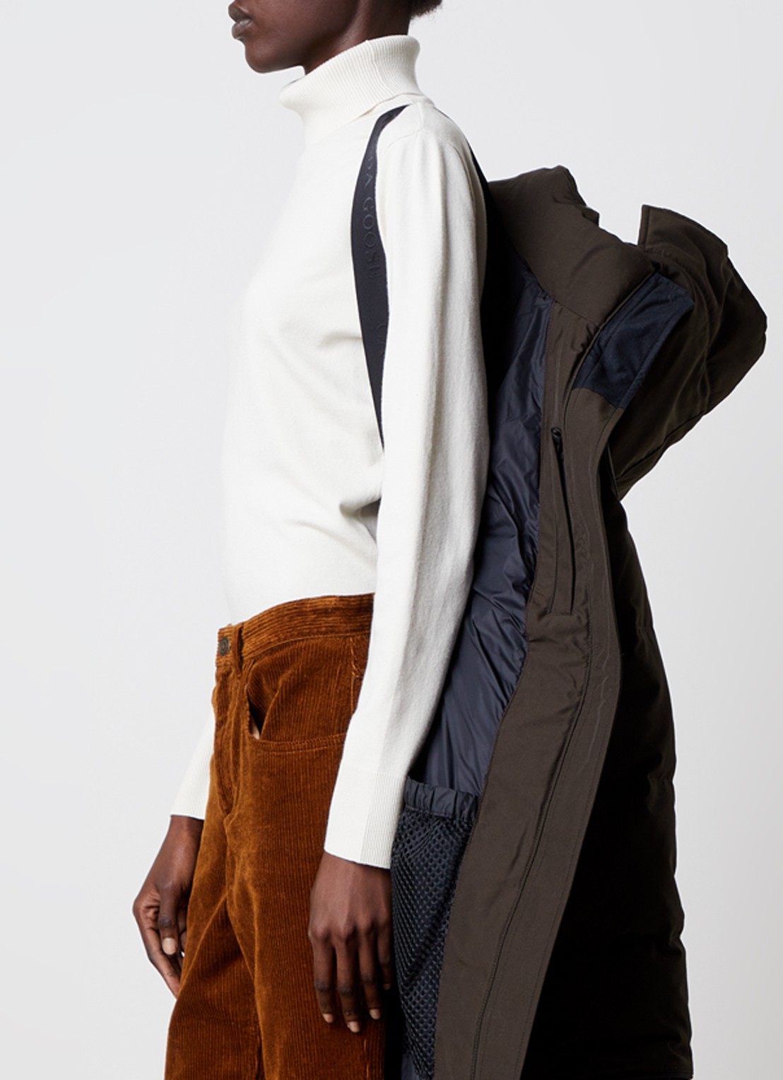 Canada Goose Mystique gewatteerde parka met steekzakken - detail 3 donkerbruin