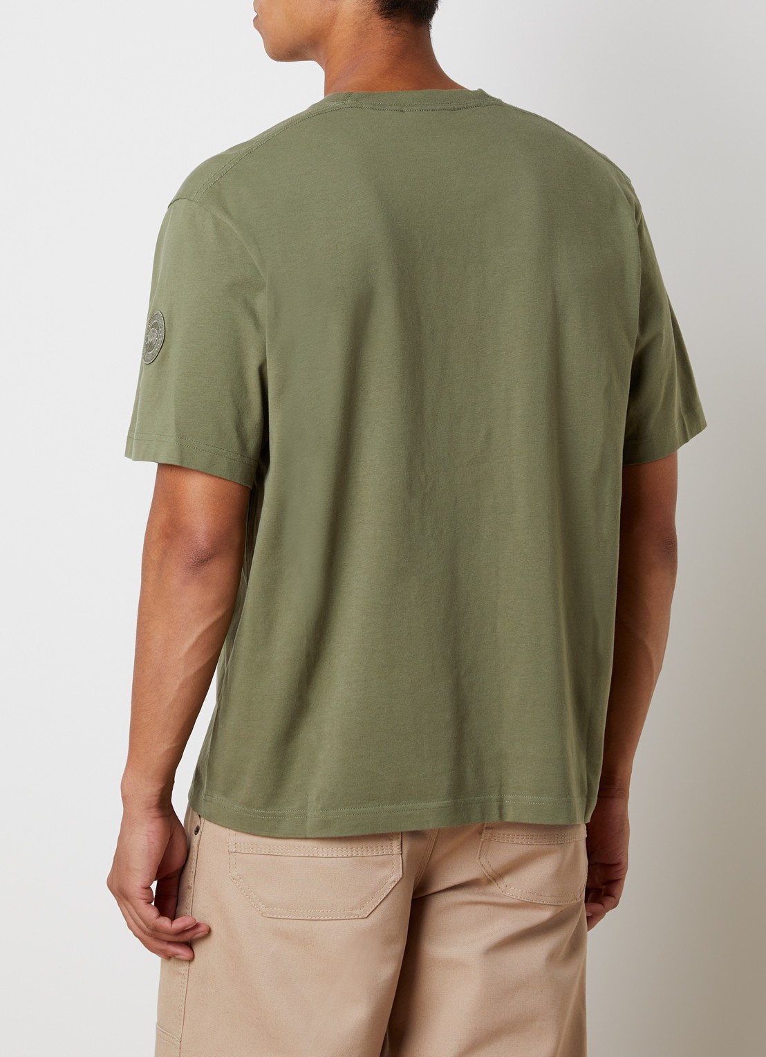 Canada Goose Novo T-shirt met logo - achterkant 3 groen