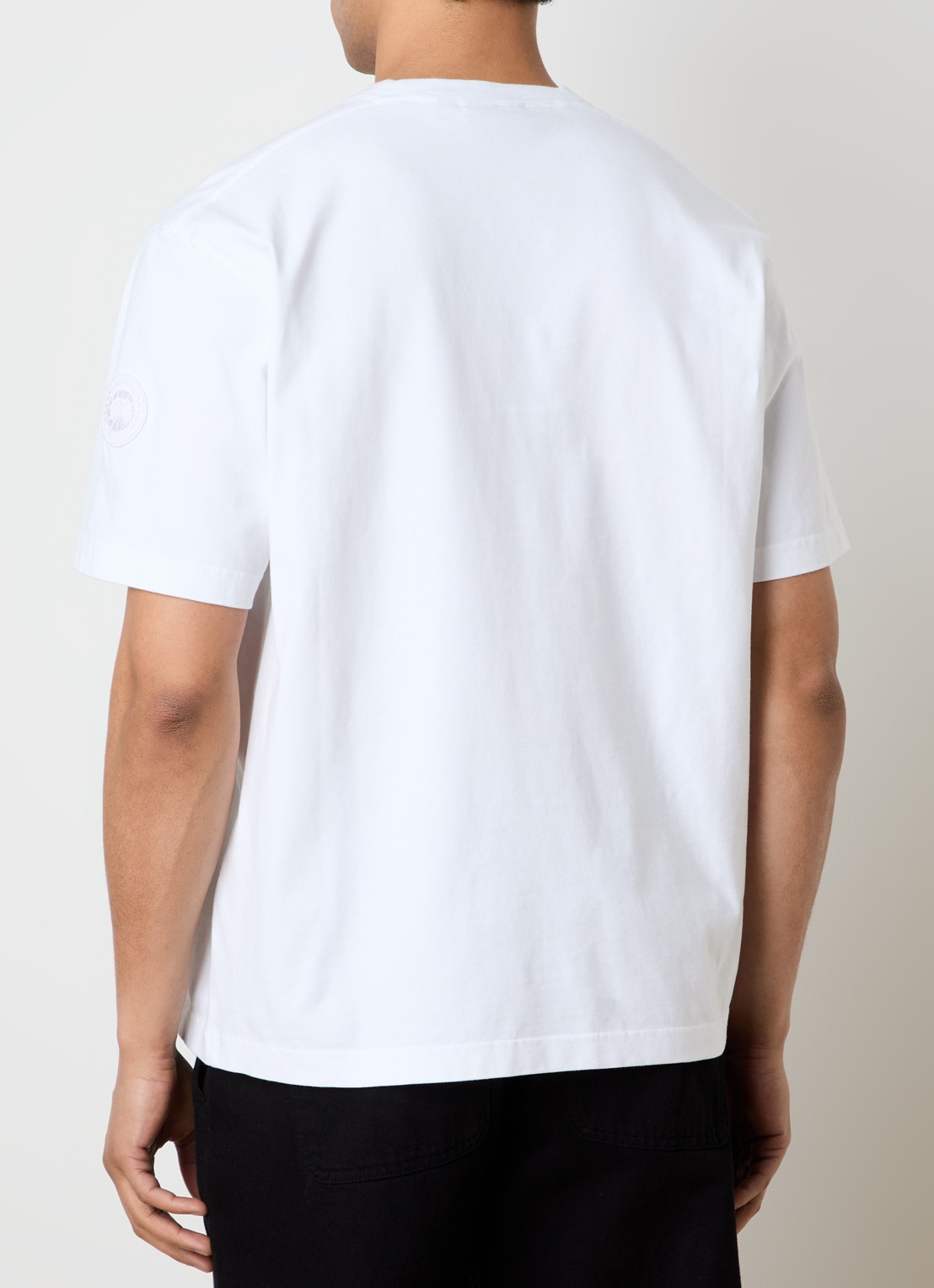 Canada Goose Novo T-shirt met logo  - achterkant gebroken wit