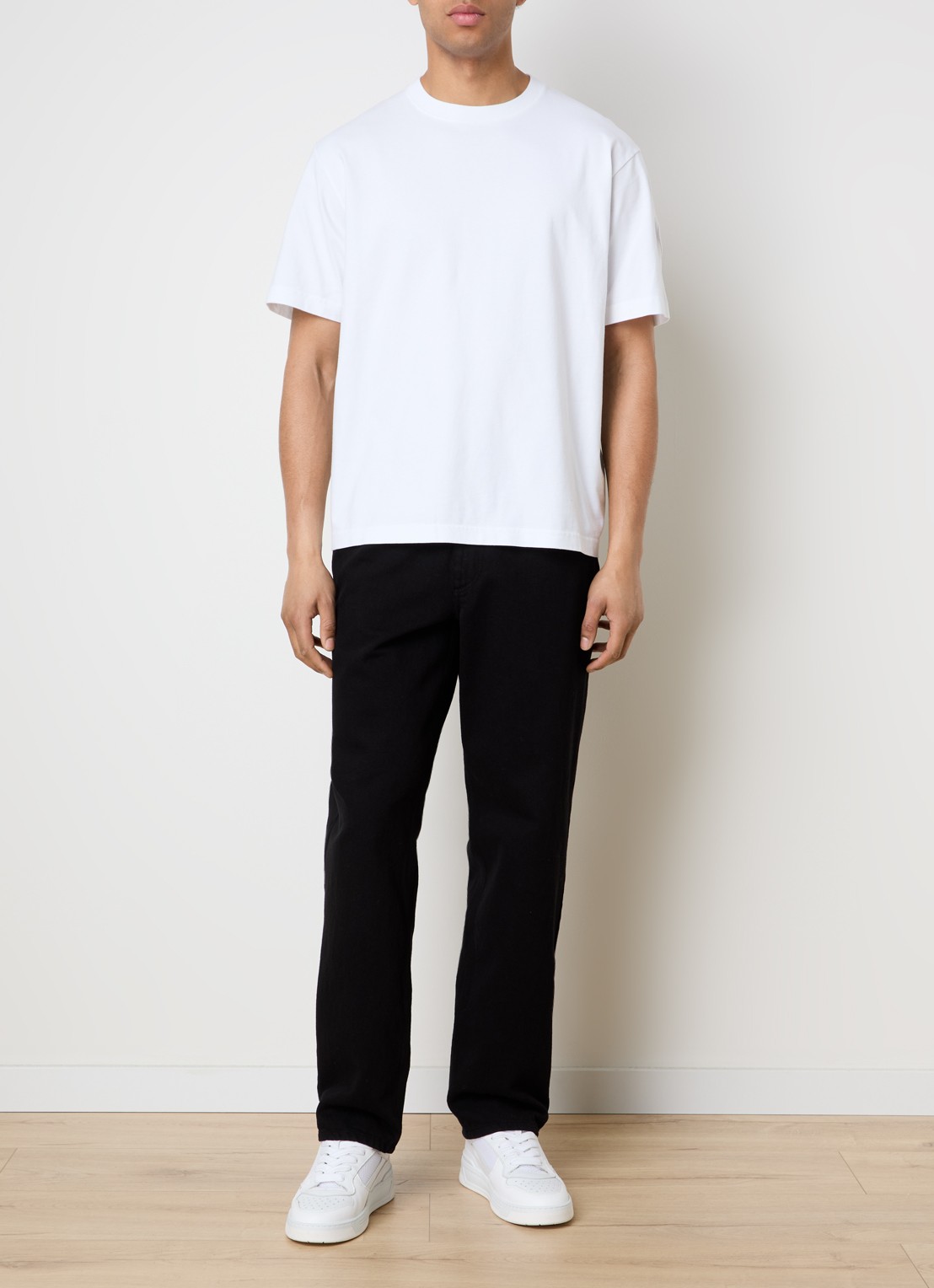 Canada Goose Novo T-shirt met logo  - voorkant 3 gebroken wit