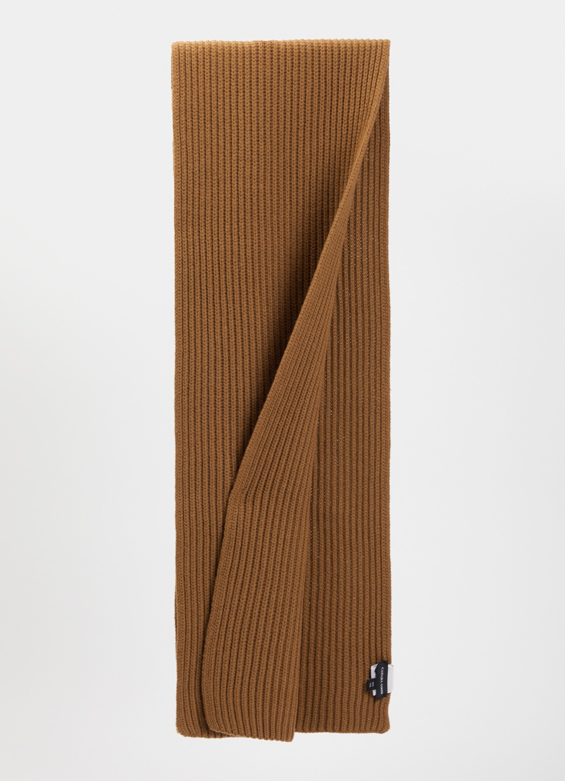 Canada Goose Ribgebreide sjaal in kasjmierblend 195 x 30 cm - detail cognac