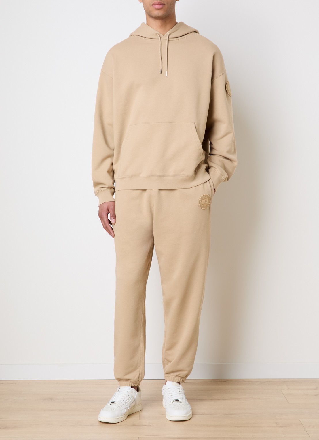 Canada Goose Rove hoodie met logo - voorkant 6 beige