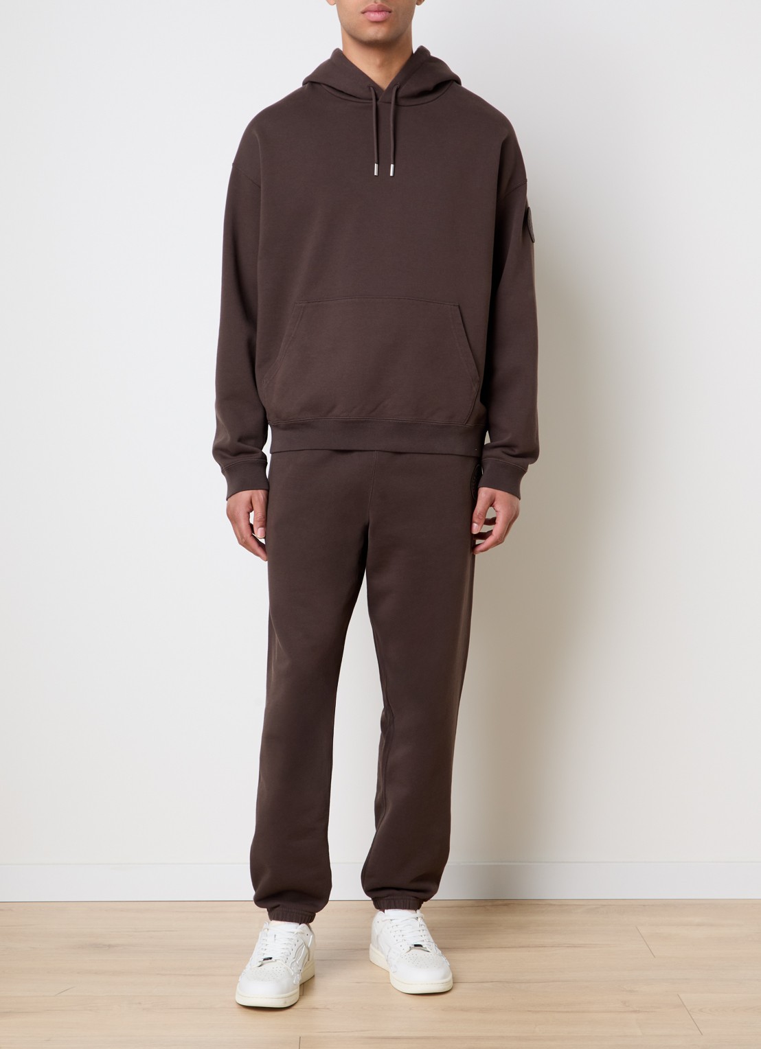 Canada Goose Rove hoodie met logo - voorkant 2 roodbruin