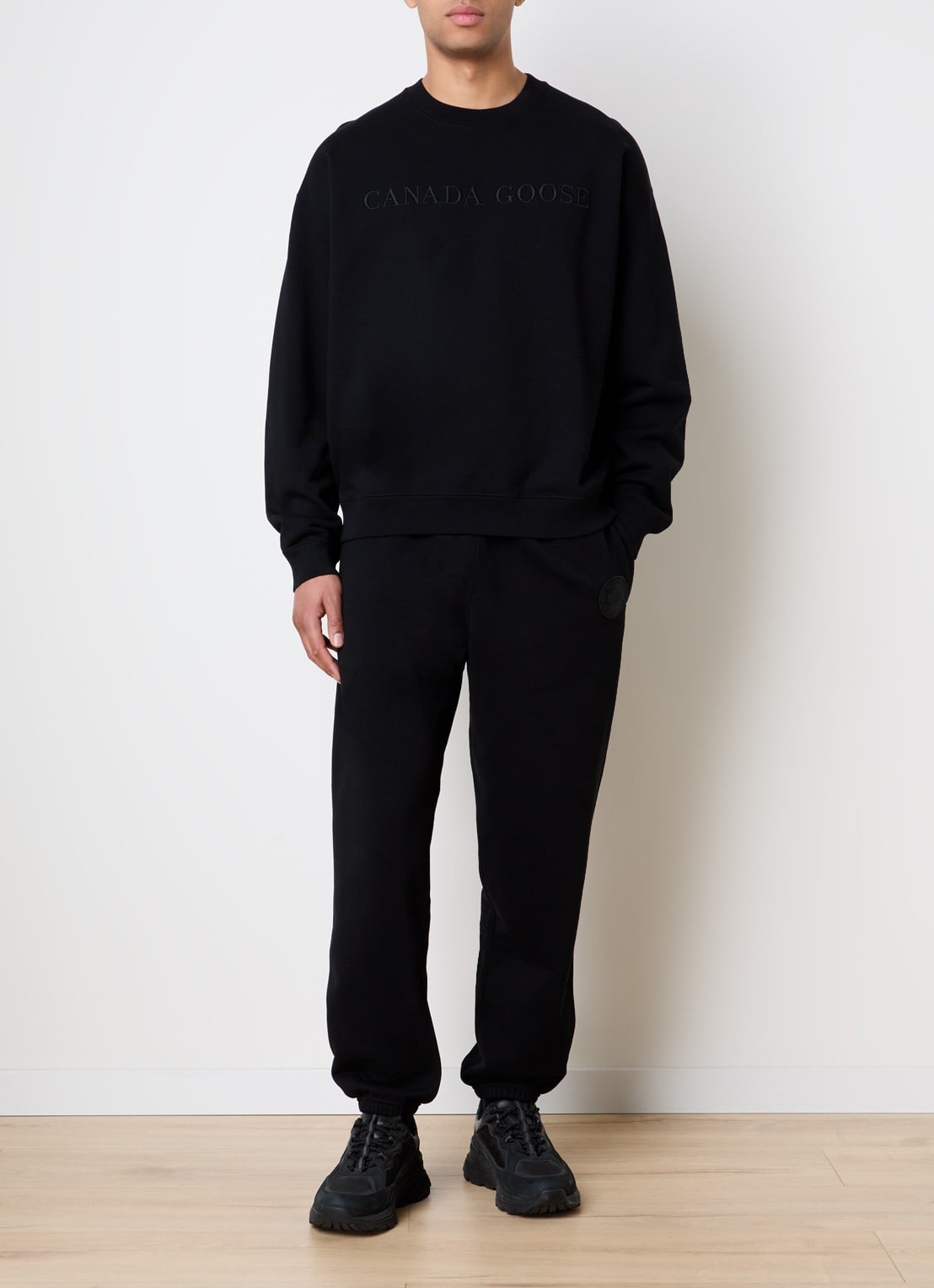 Canada Goose Rove sweater met logo - voorkant 3 zwart