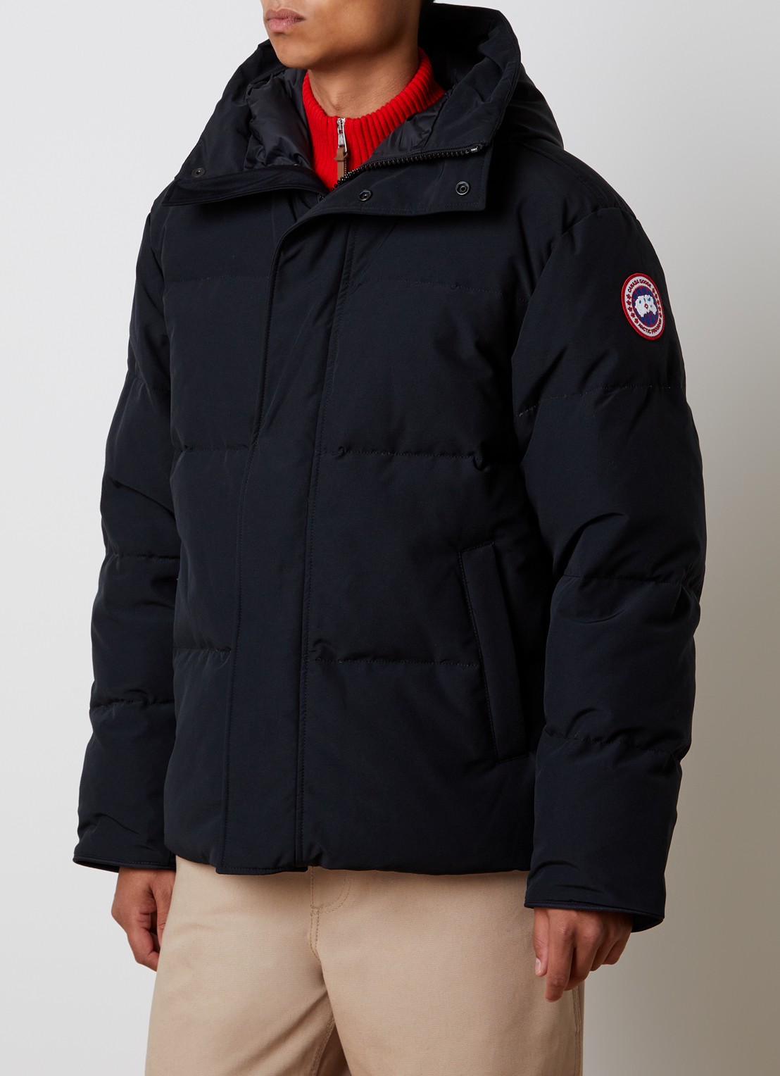 Canada Goose Seymour gewatteerde parka met donsvulling en capuchon - detail 4 zwart