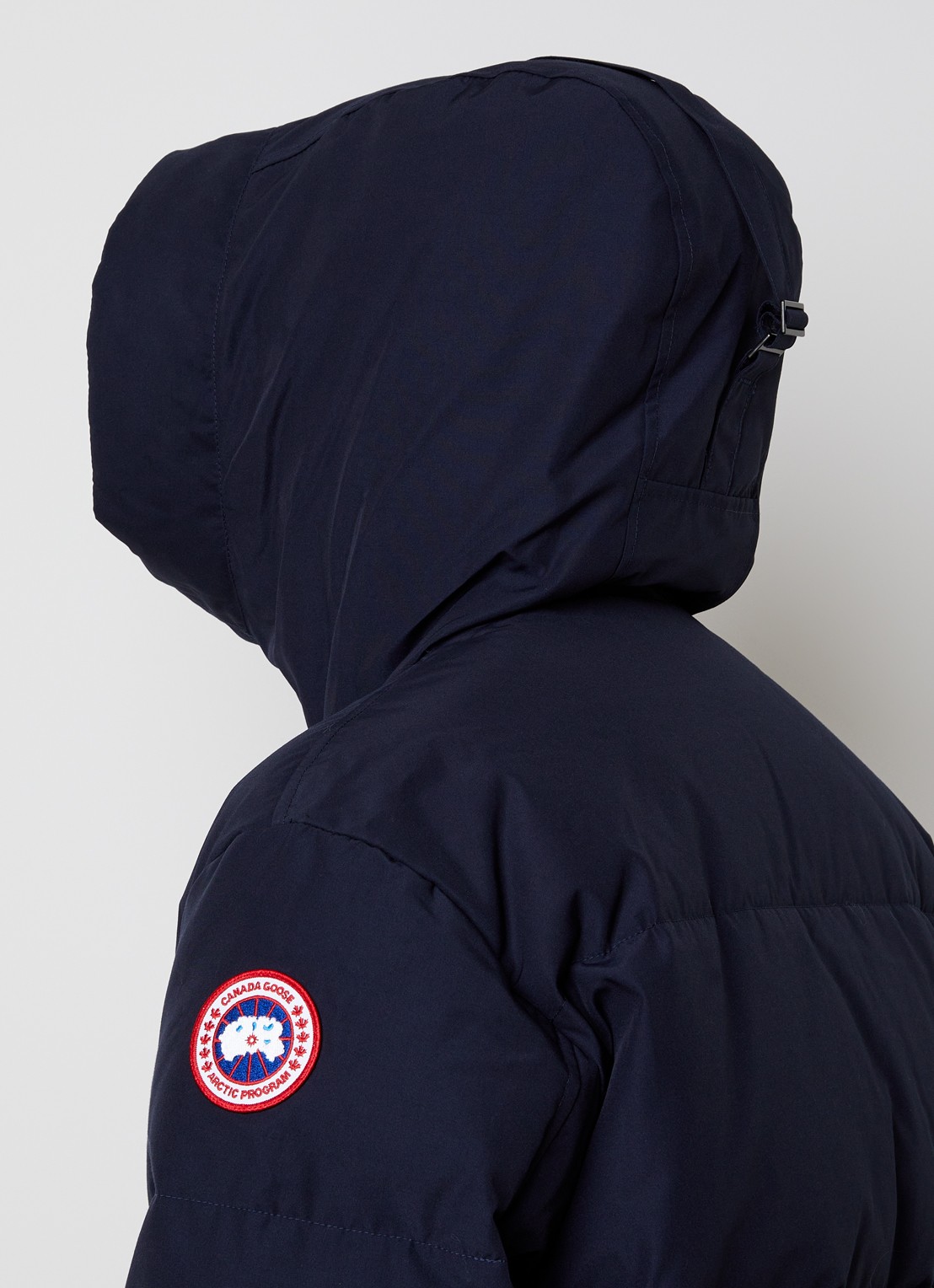 Canada Goose Seymour gewatteerde parka met donsvulling en capuchon - detail 3 donkerblauw