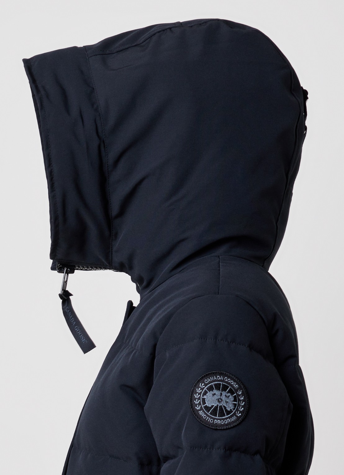 Canada Goose Shelburne parka met donsvulling en steekzakken - detail 2 donkerblauw