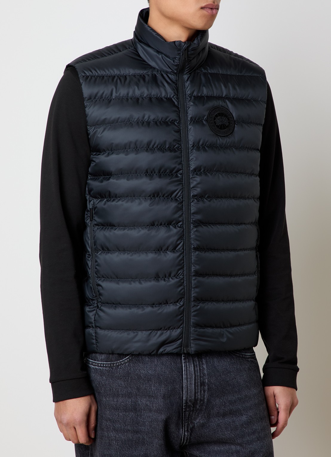 Canada Goose Stratus bodywarmer met logo - detail zwart