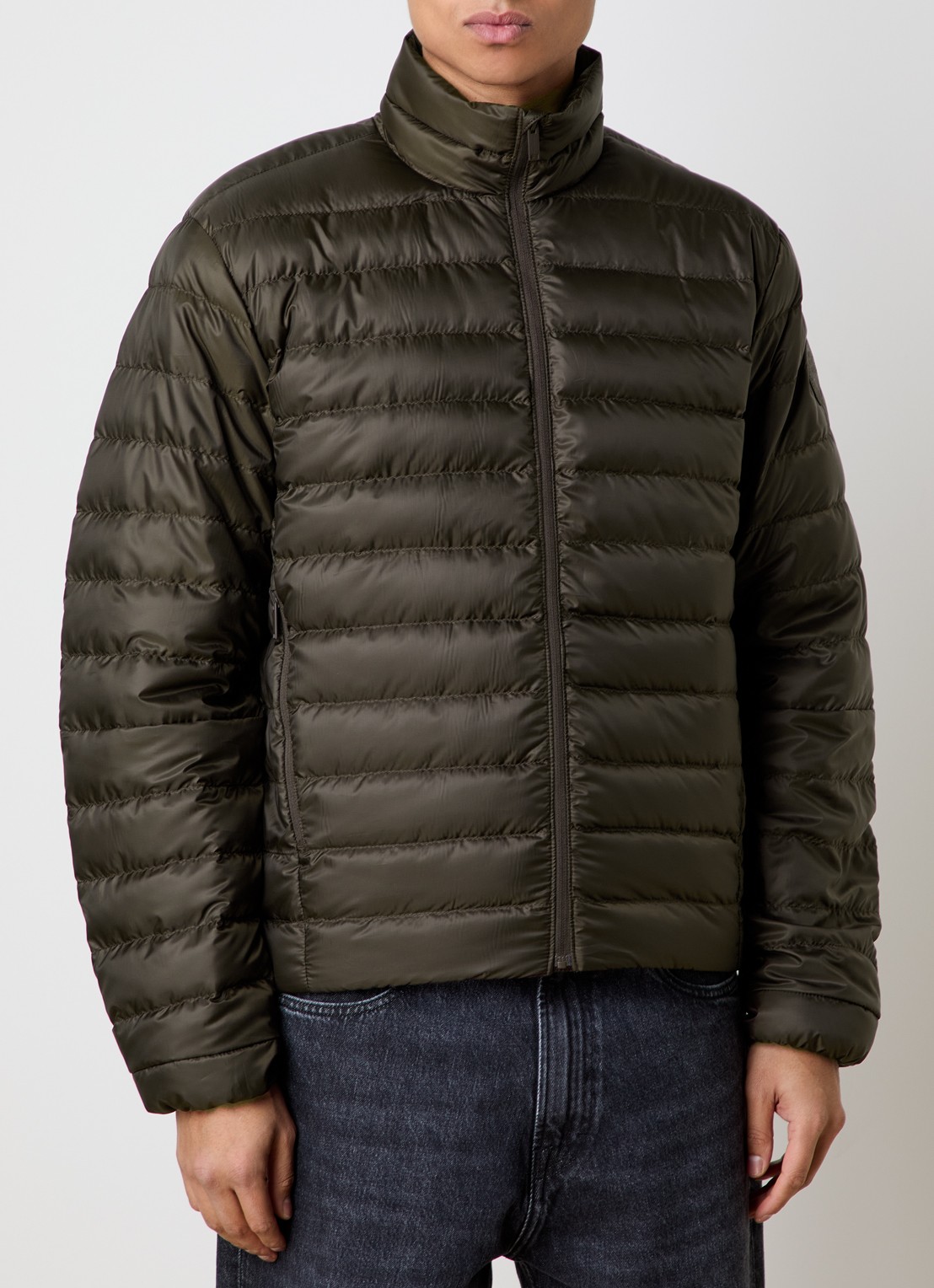 Canada Goose Stratus gewatteerd jack met donsvulling  - detail 4 legergroen