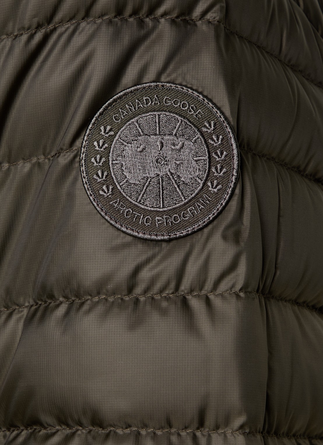 Canada Goose Stratus gewatteerd jack met donsvulling  - detail 5 legergroen