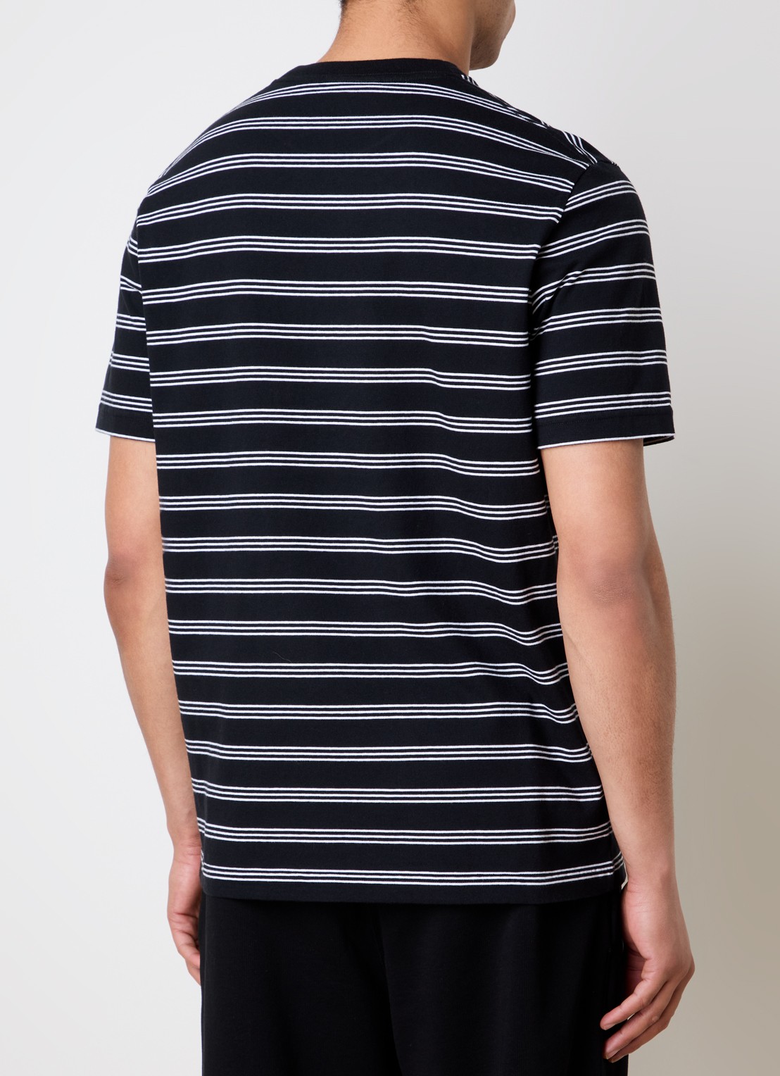 Canada Goose Vantage T-shirt met logo en streepprint - achterkant zwart