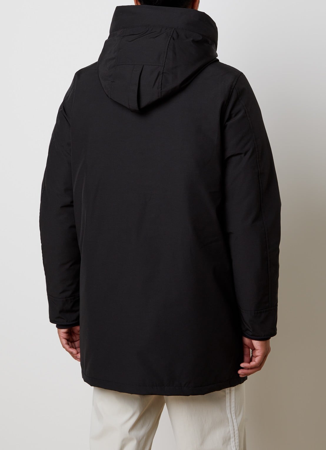Canada Goose Wyndham gewatteerde parka met donsvulling en waterafstotende coating - achterkant 6 zwart