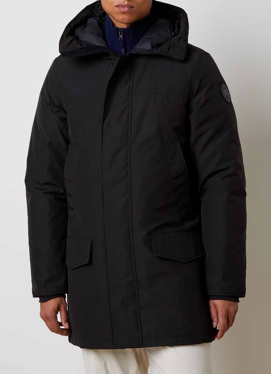Canada Goose Wyndham gewatteerde parka met donsvulling en waterafstotende coating - detail 3 zwart