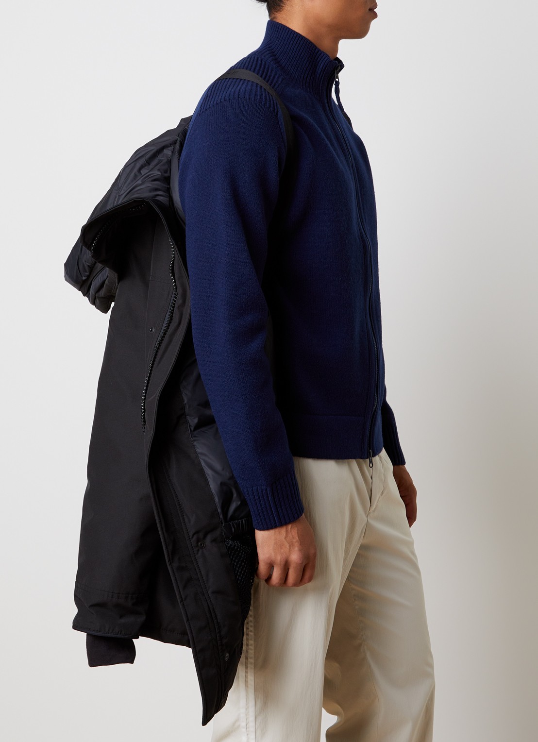 Canada Goose Wyndham gewatteerde parka met donsvulling en waterafstotende coating - detail 4 zwart