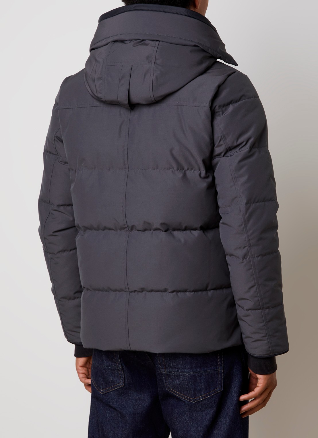 Canada Goose Wyndham gewatteerde parka met donsvulling en waterafstotende coating - achterkant 6 donkergrijs