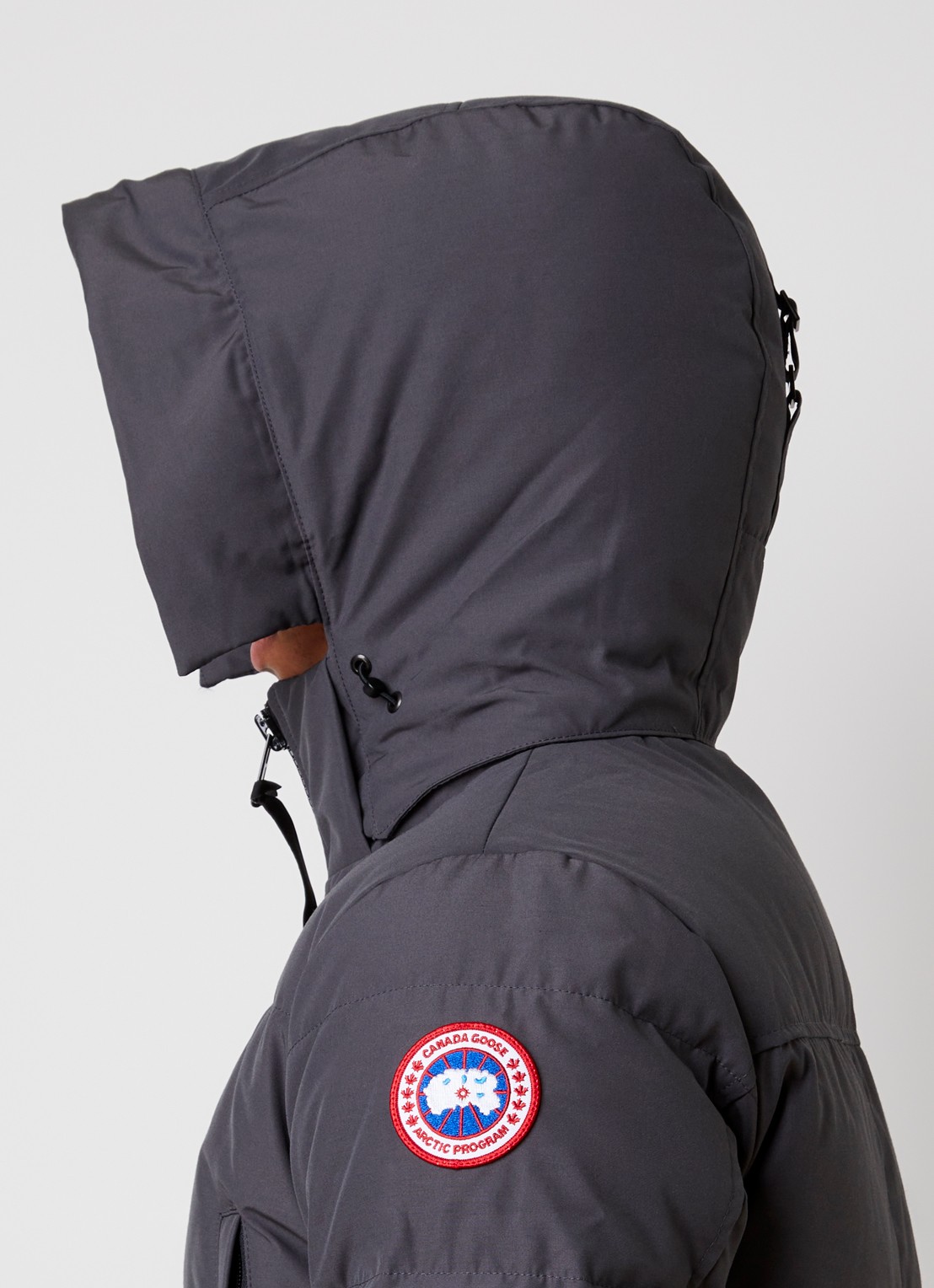 Canada Goose Wyndham gewatteerde parka met donsvulling en waterafstotende coating - detail 5 donkergrijs