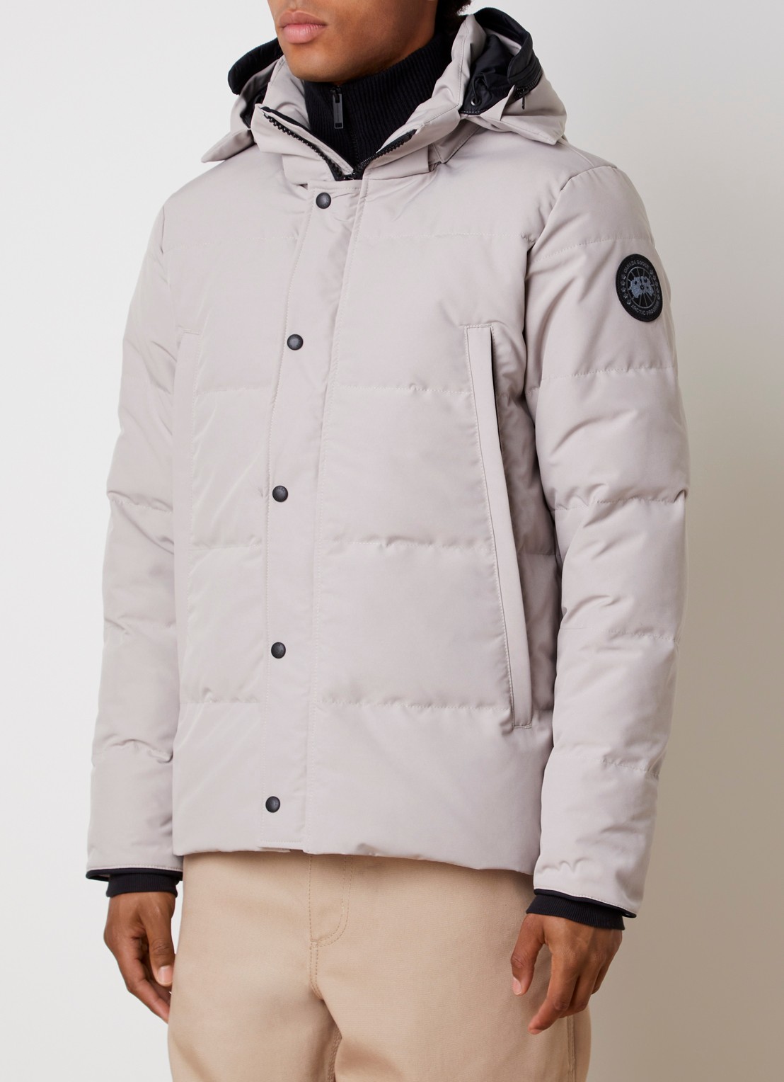 Canada Goose Wyndham gewatteerde parka met donsvulling en waterafstotende coating - detail 3 creme