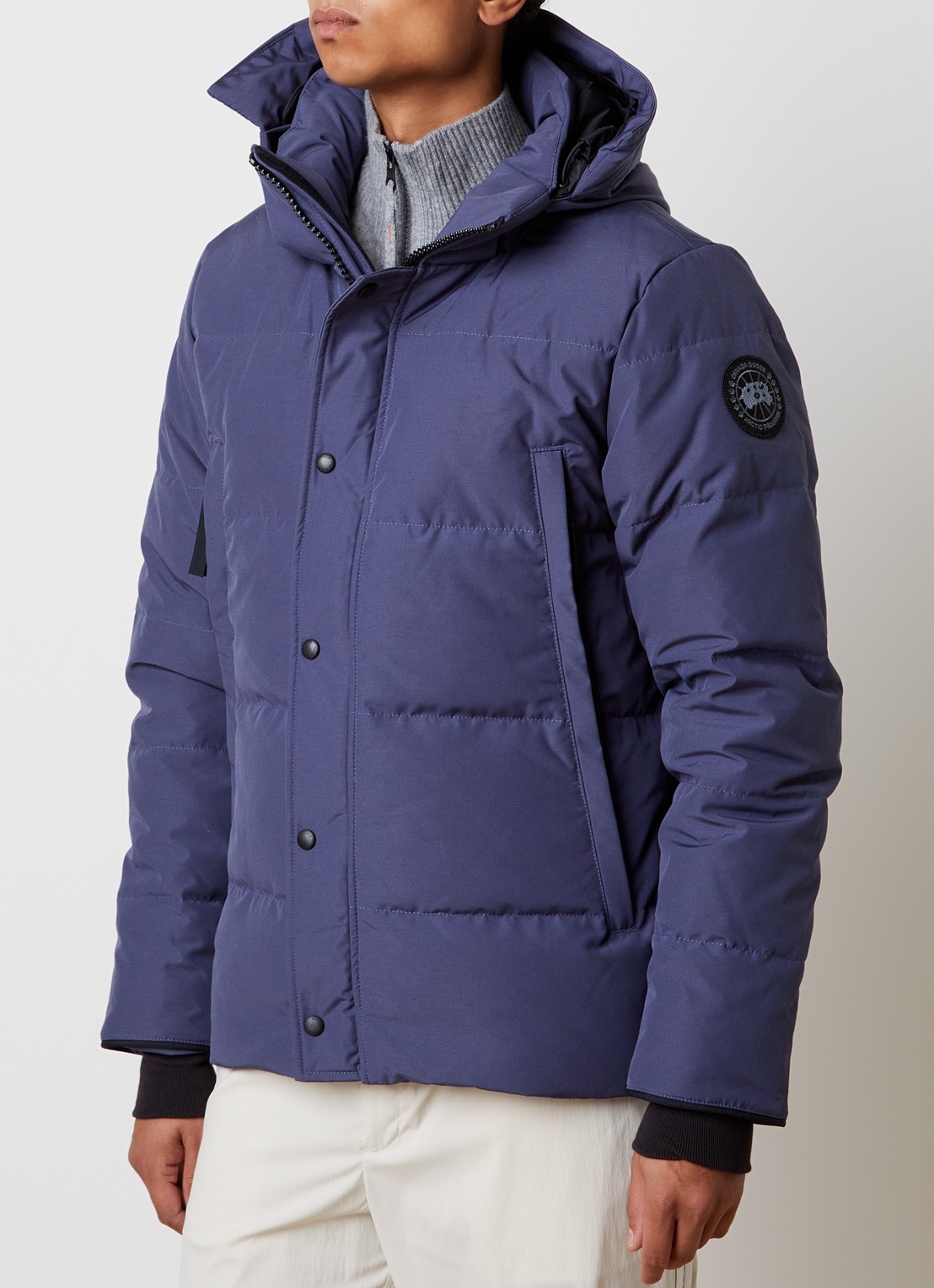 Canada Goose Wyndham gewatteerde parka met donsvulling en waterafstotende coating - detail 4 blauw