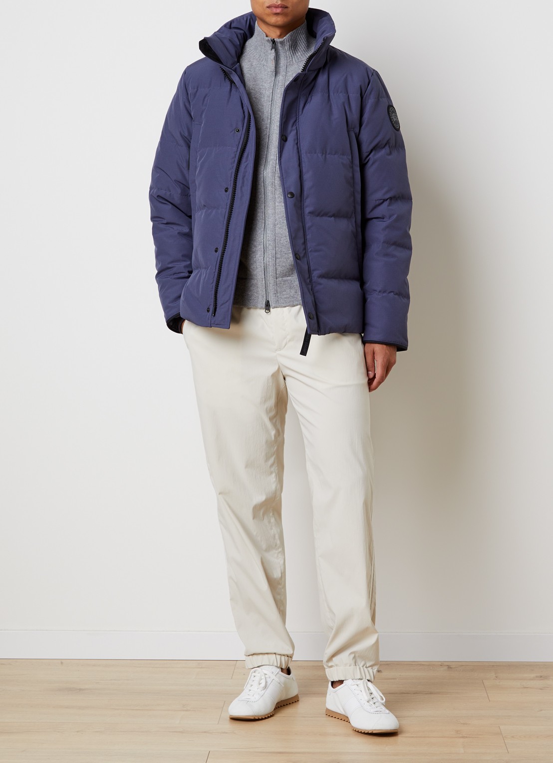 Canada Goose Wyndham gewatteerde parka met donsvulling en waterafstotende coating - voorkant 3 blauw