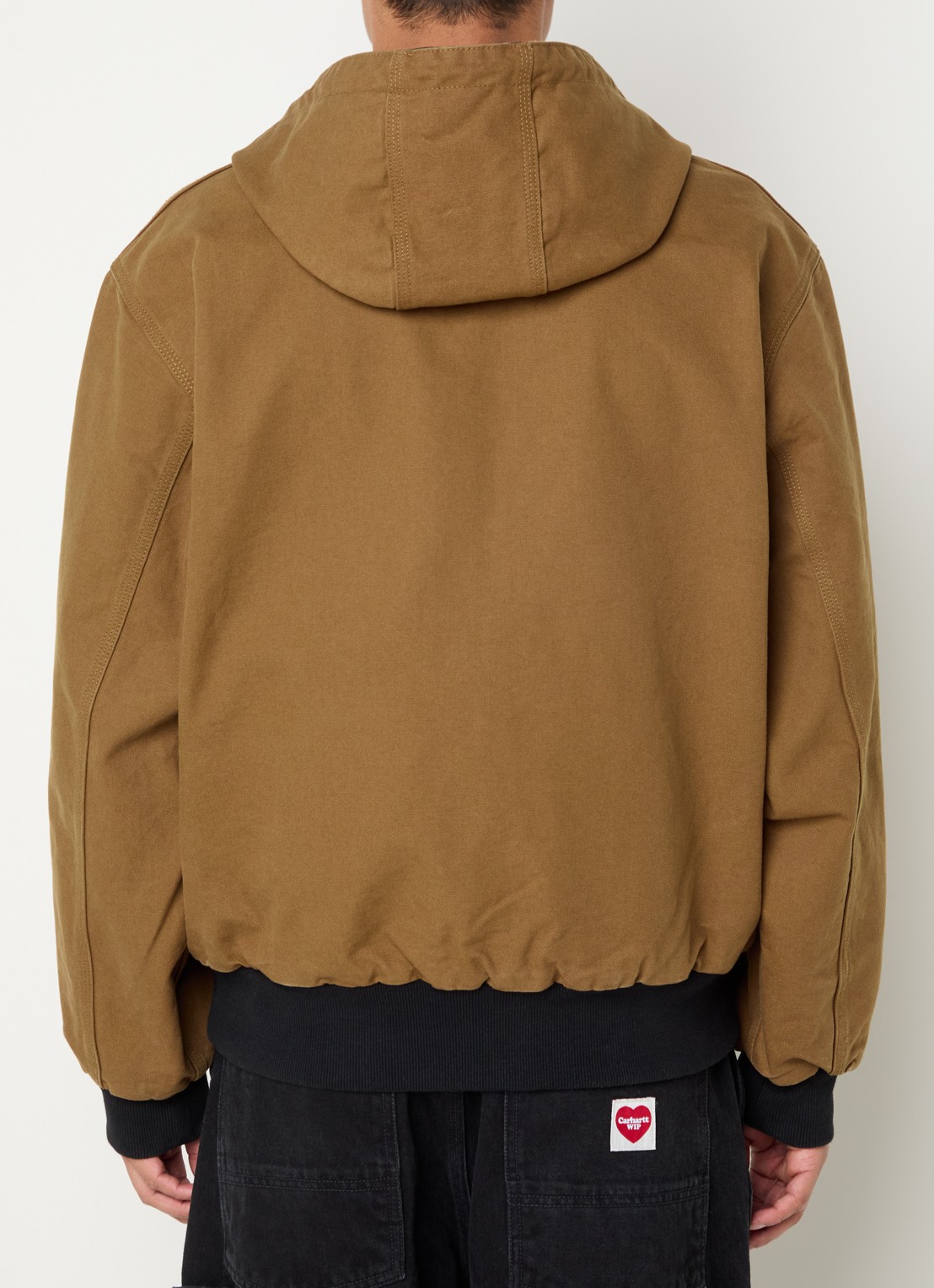 Carhartt WIP 50th Anniversary Edition Active reversible bomberjack met capuchon - achterkant 5 camel
