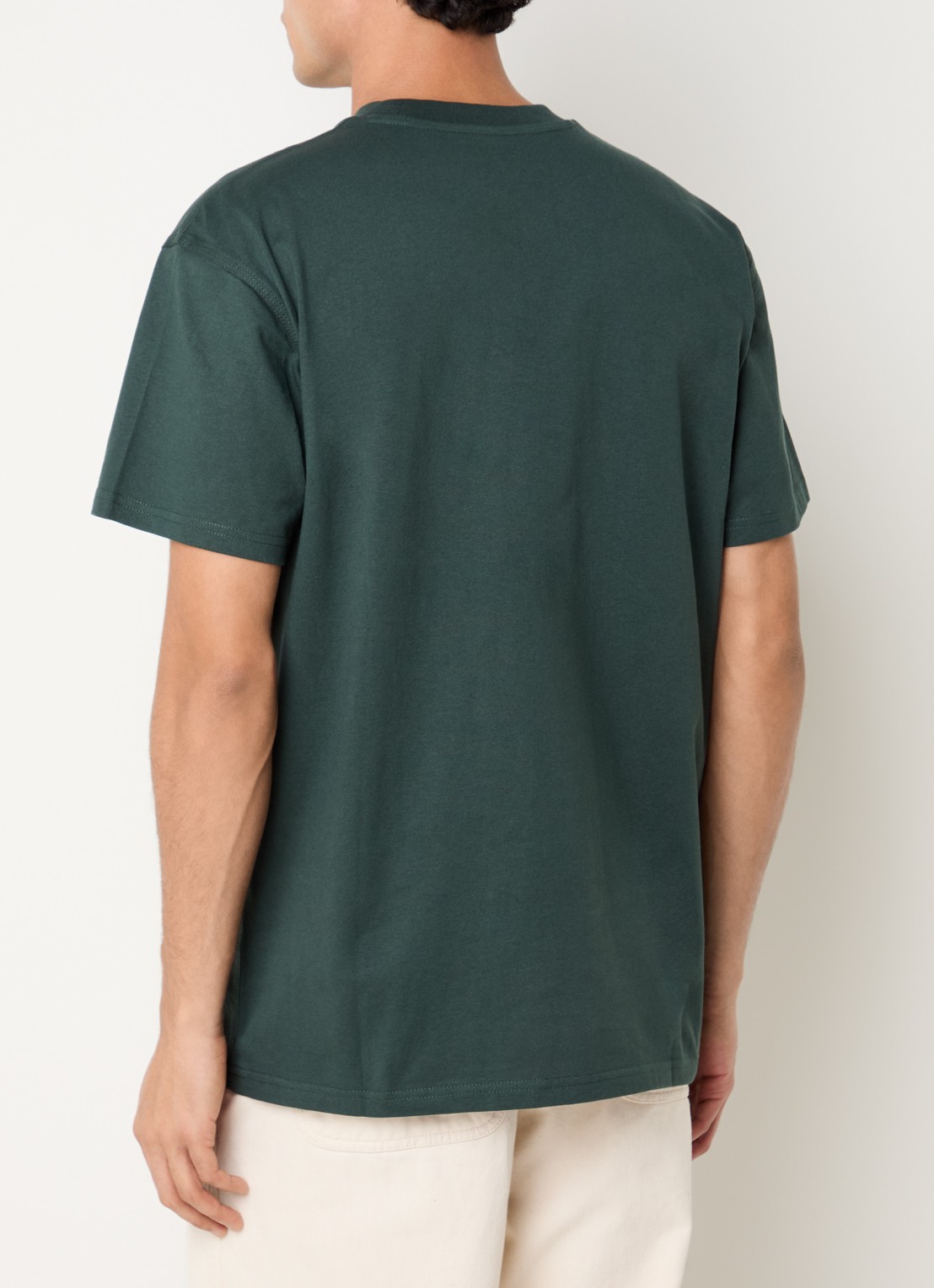 Carhartt WIP American T-Shirt met logo - achterkant 3 donkergroen