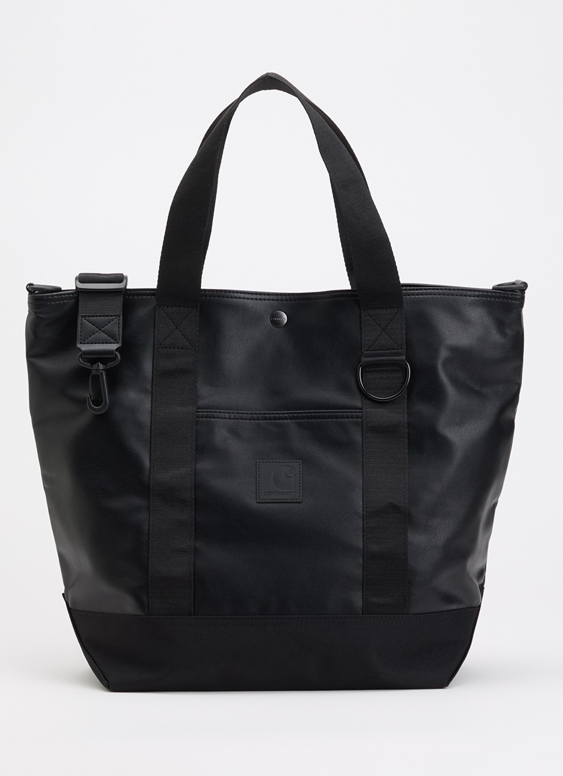 Carhartt WIP Arizona shopper met afneembare schouderriem - voorkant 4 zwart