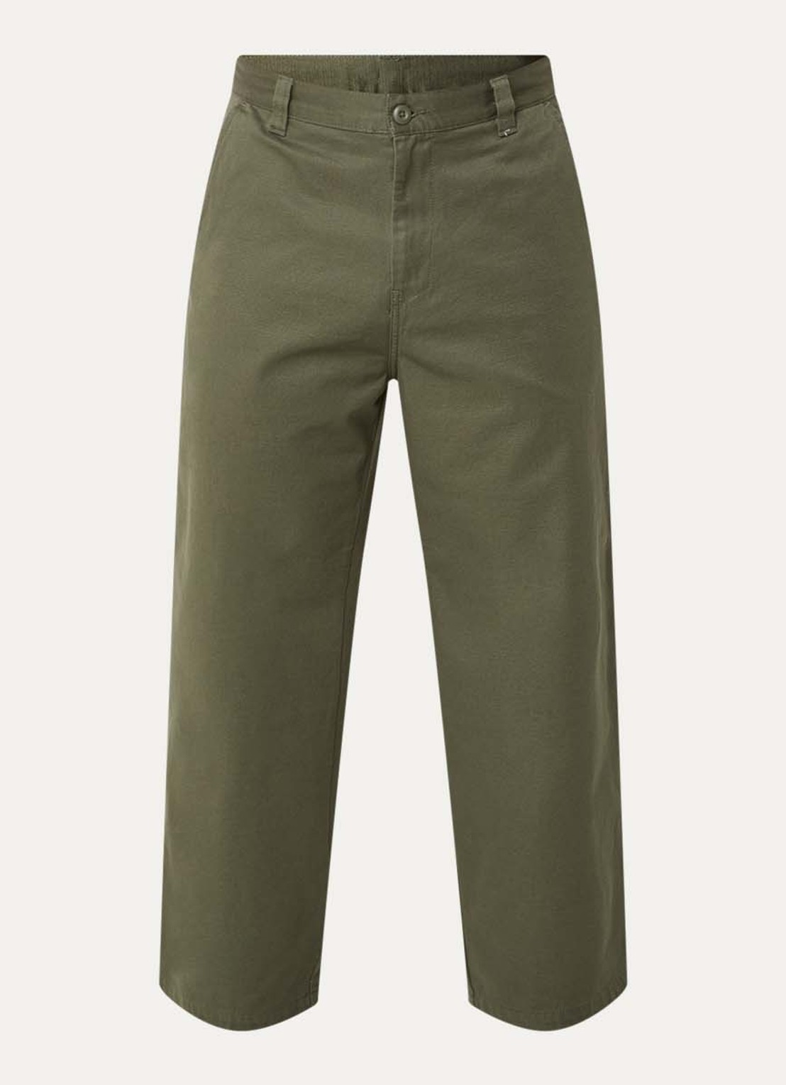 Carhartt WIP Brady straight fit chino met steekzakken - voorkant 2 legergroen