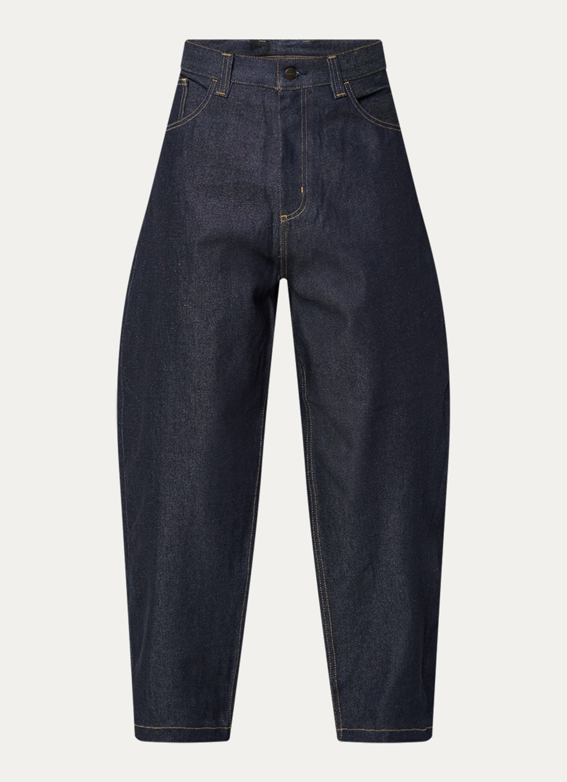 Carhartt WIP Brandon tapered fit jeans met donkere wassing - voorkant 4 indigo