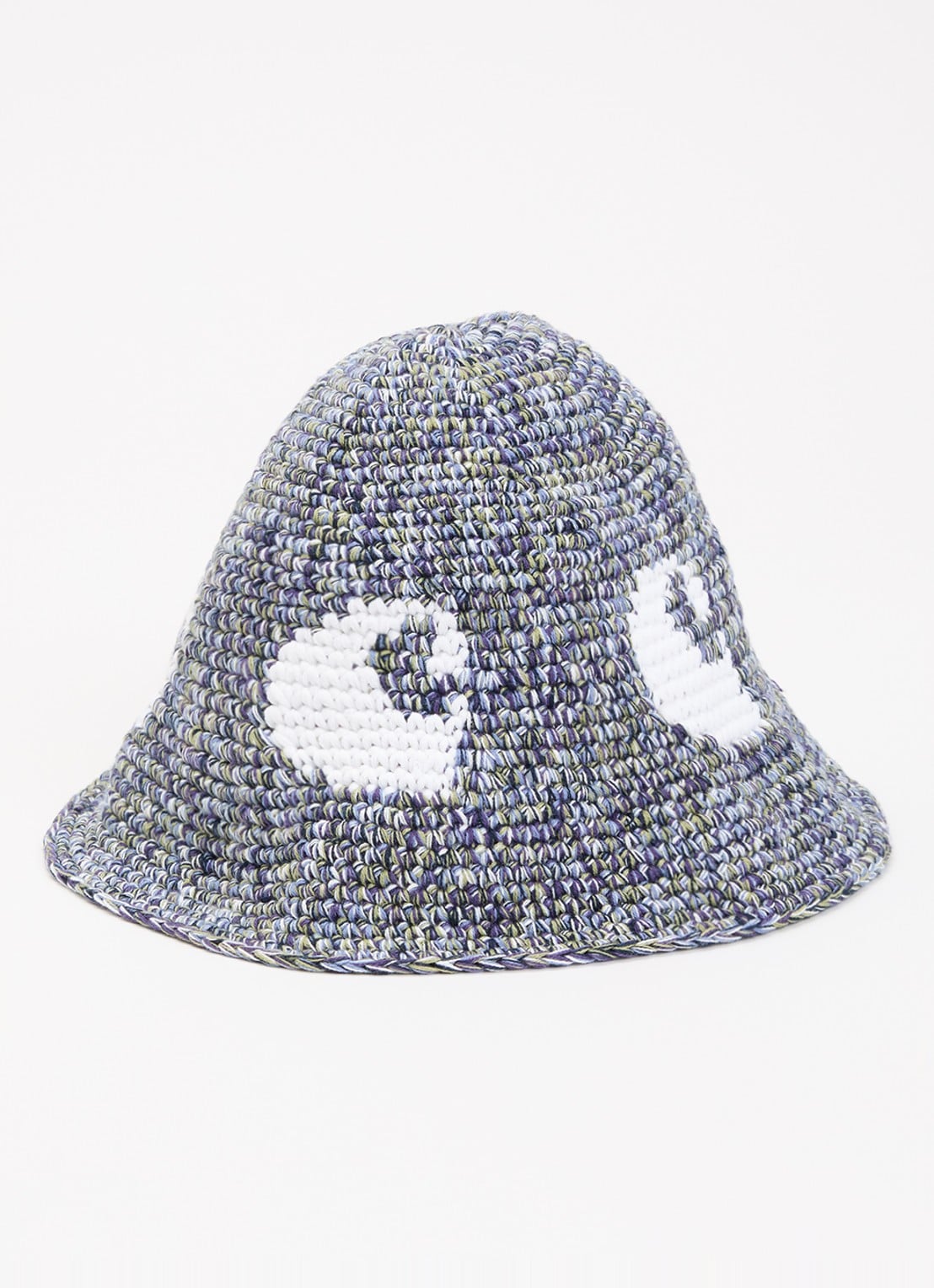 Carhartt WIP Cane bucket hoed met logo - voorkant paars