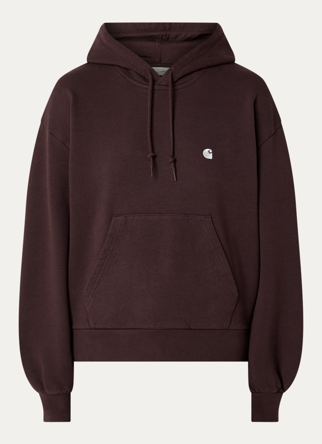 Carhartt WIP Casey hoodie met logo - voorkant 4 bruin