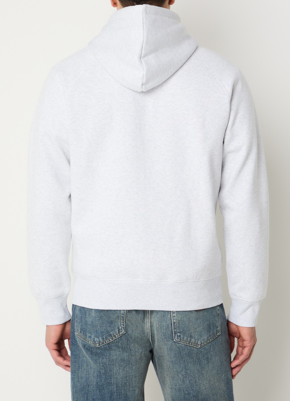 Carhartt WIP Chase sweatvest met capuchon - achterkant 5 grijsmele