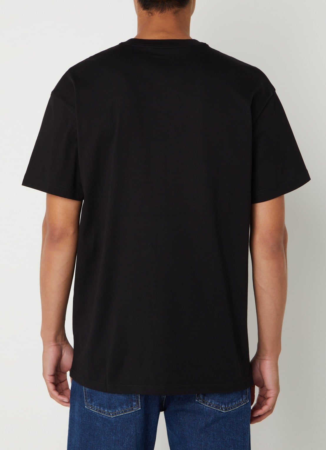 Carhartt WIP Chase T-shirt met logo - achterkant zwart
