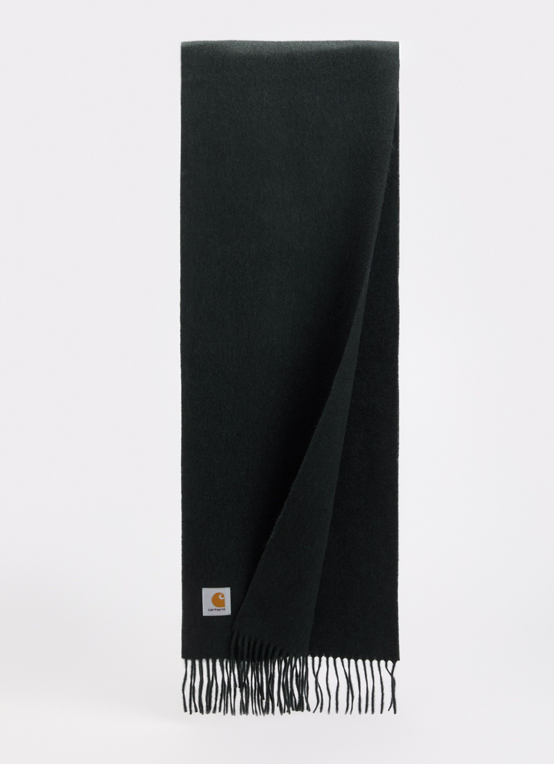 Carhartt WIP Clan sjaal van wol 180 x 30 cm  - detail 2 antraciet