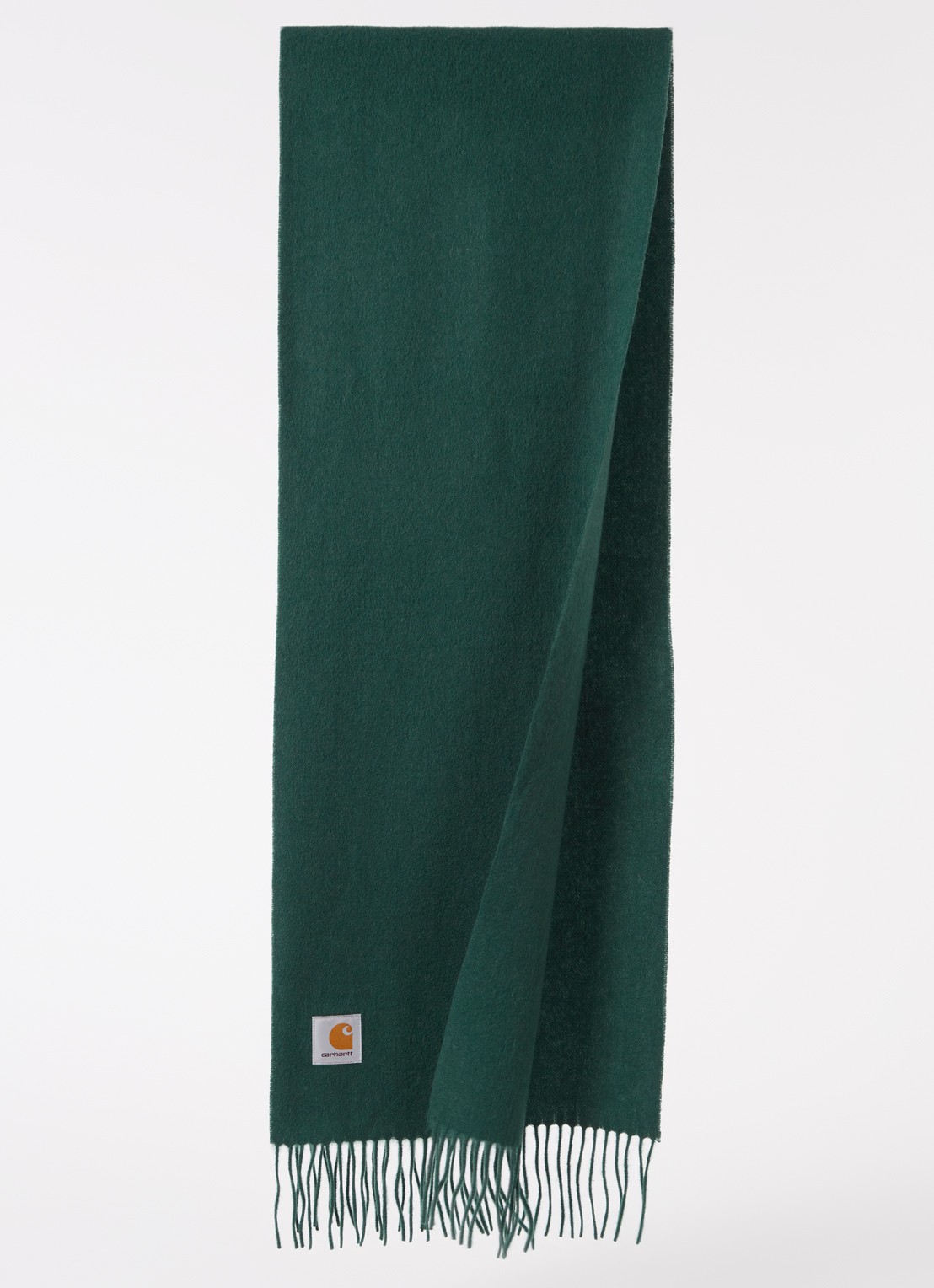 Carhartt WIP Clan sjaal van wol 180 x 30 cm  - voorkant 3 donkergroen