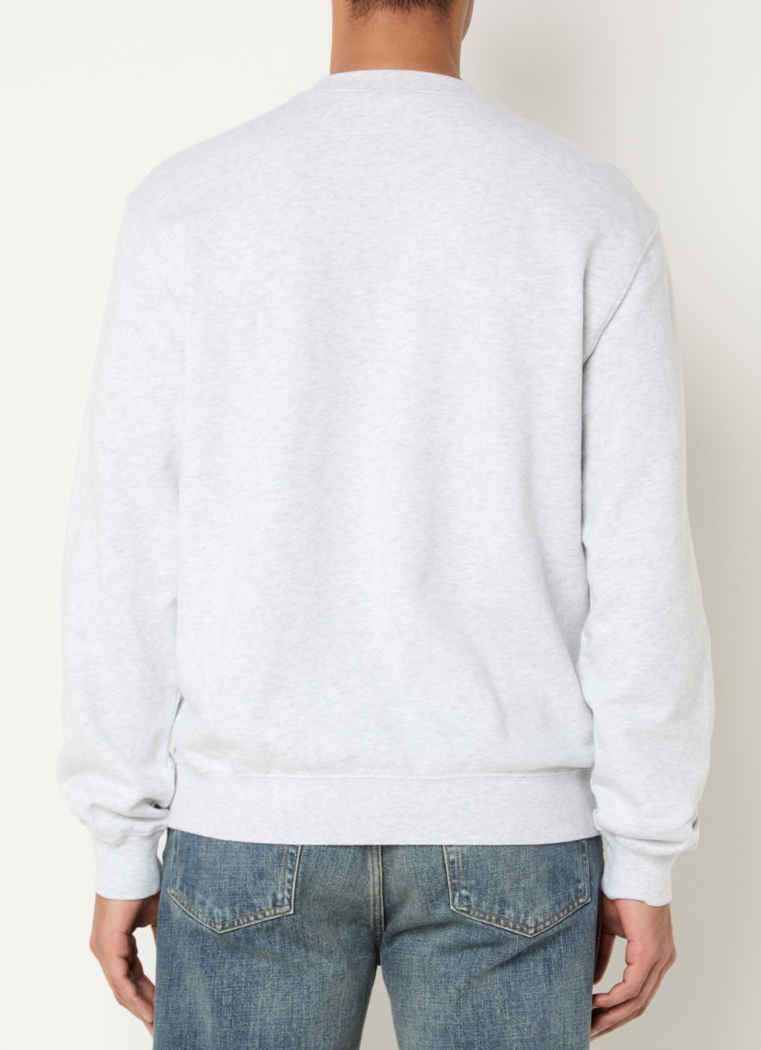 Carhartt WIP Clover sweater met logoborduring - achterkant 2 grijsmele