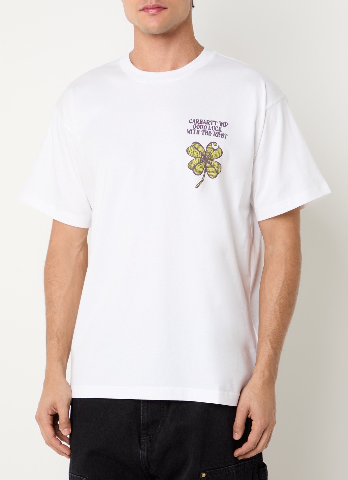 Carhartt WIP Clover T-shirt met print - detail 2 wit