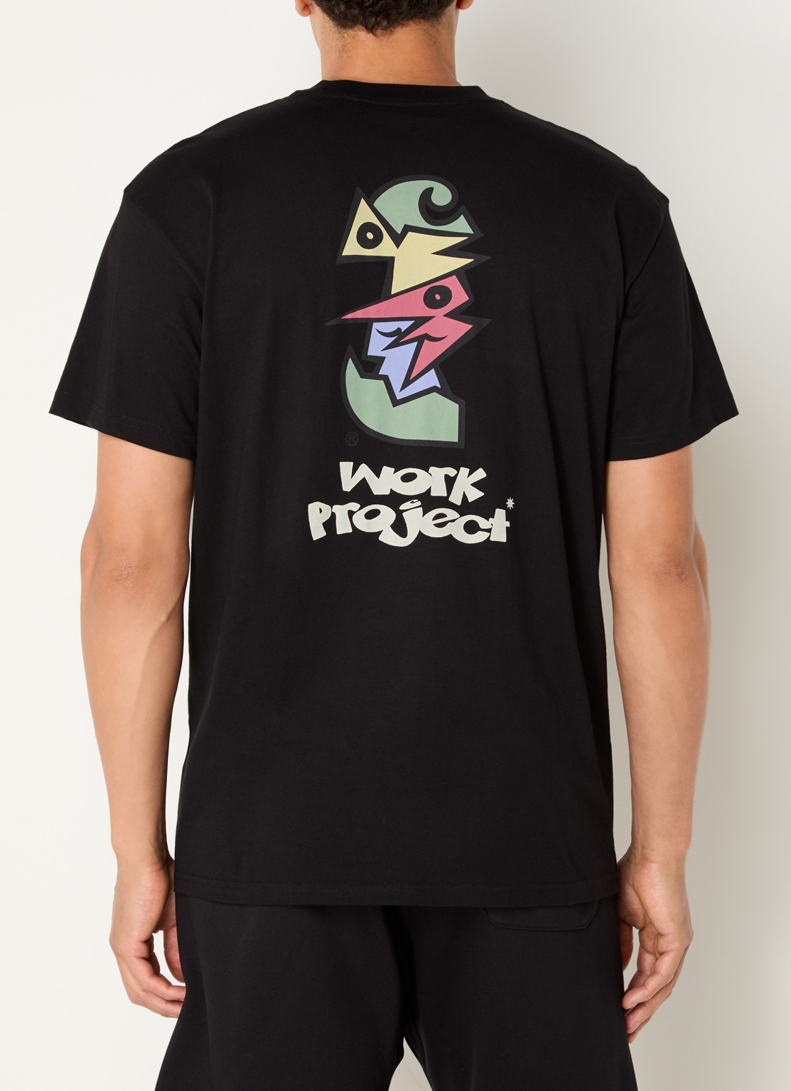 Carhartt WIP Cubist T-shirt met logo- en backprint - detail 4 zwart