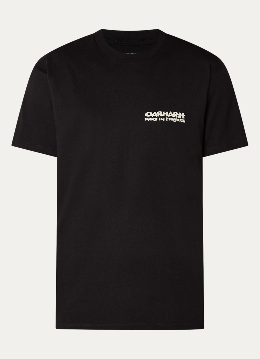 Carhartt WIP Cubist T-shirt met logo- en backprint - voorkant 2 zwart