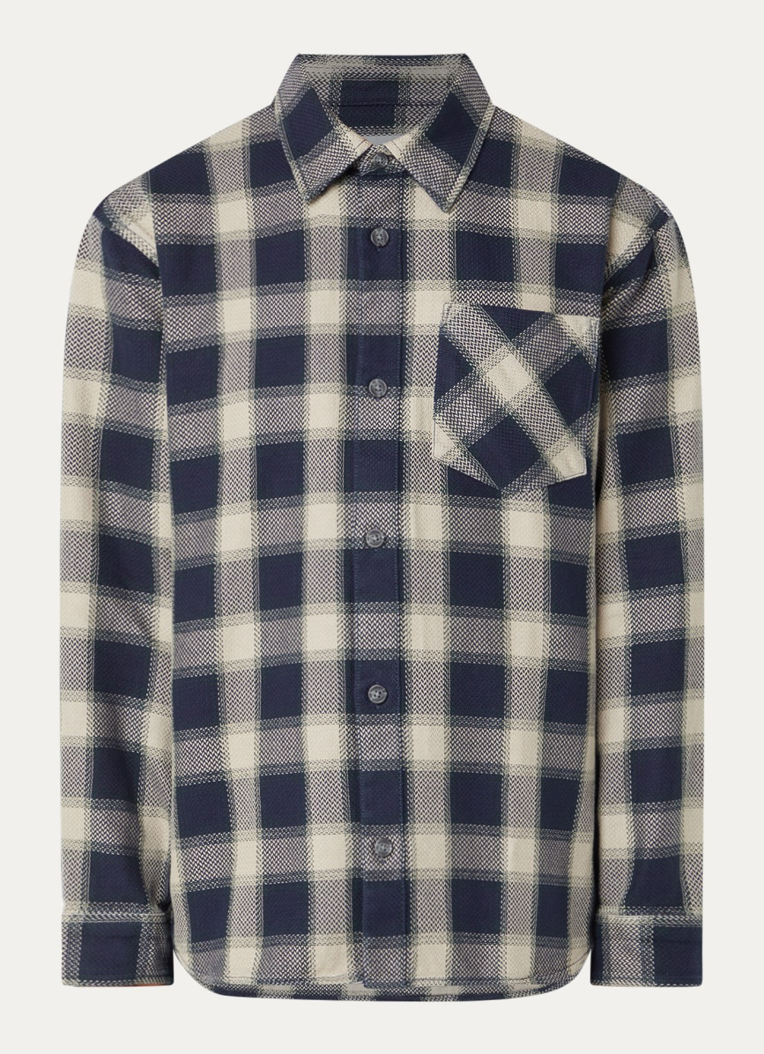 Carhartt WIP Dayne overshirt met ruitdessin - voorkant 2 beige