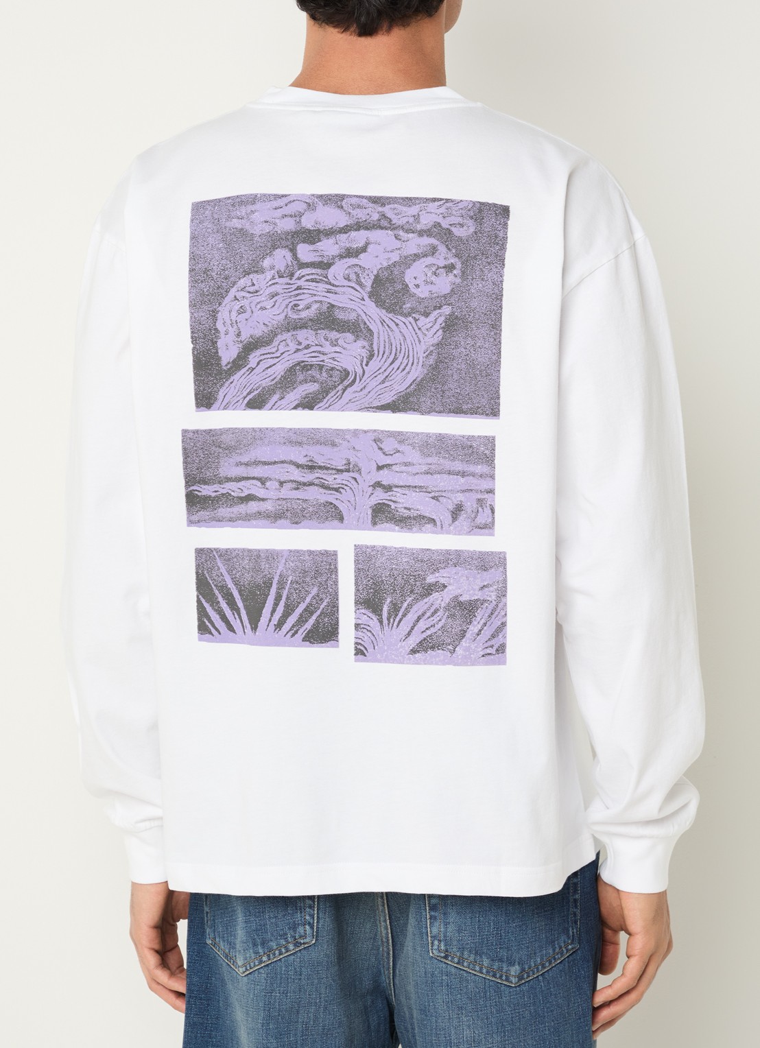 Carhartt WIP Emerge longsleeve met print - detail wit