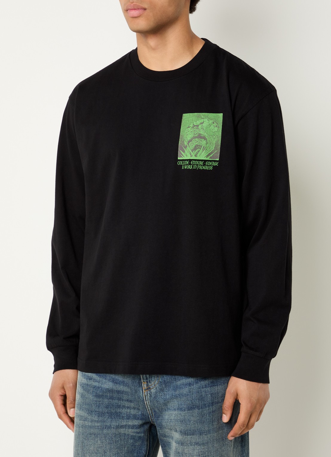 Carhartt WIP Emerge longsleeve met print - achterkant 3 zwart