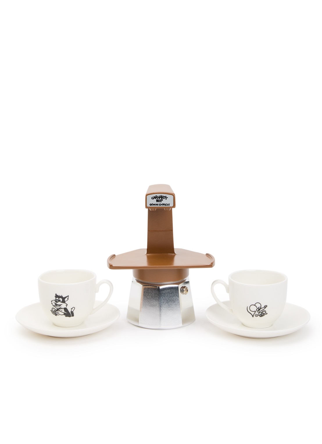 Carhartt WIP Espresso koffiemaker - voorkant bruin